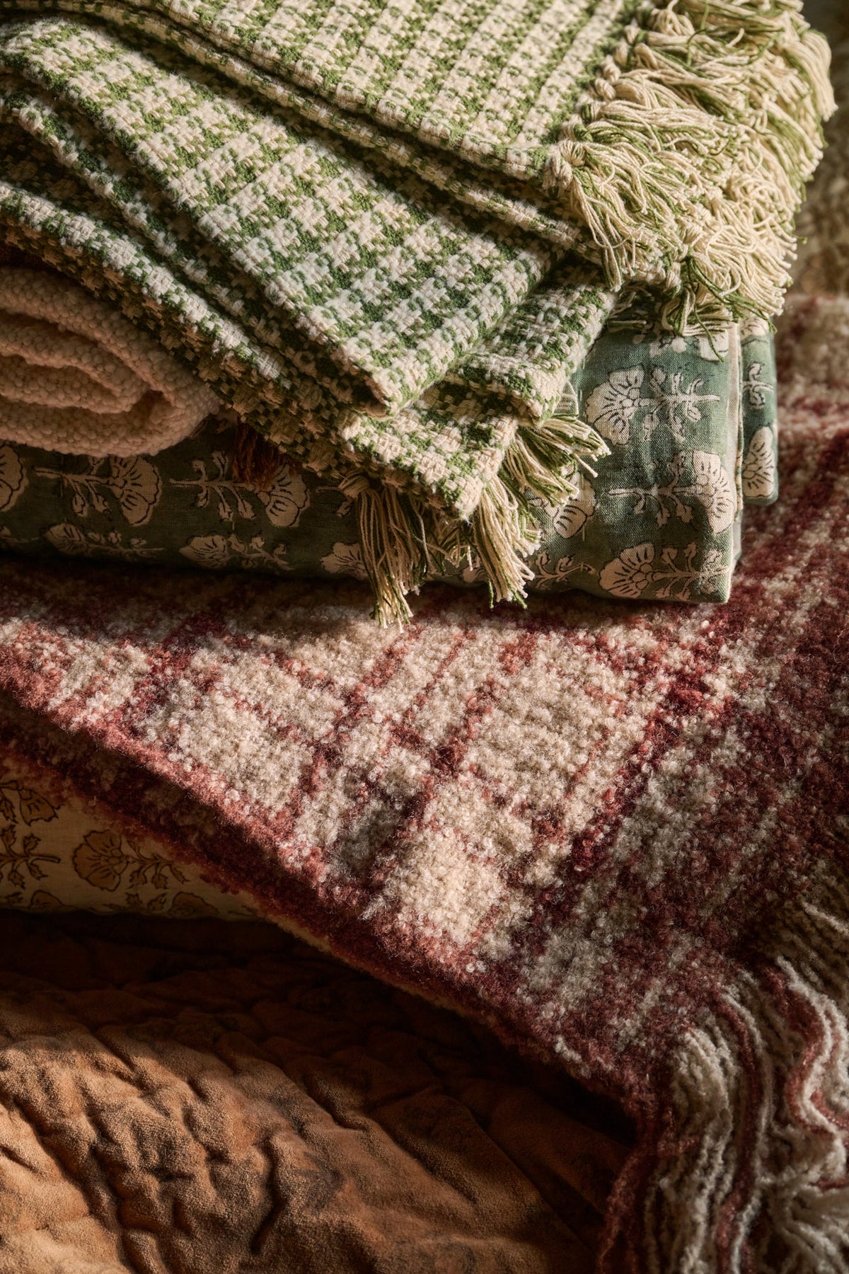 Mavelle Settle In Plaid Throw throw blanket - View 7