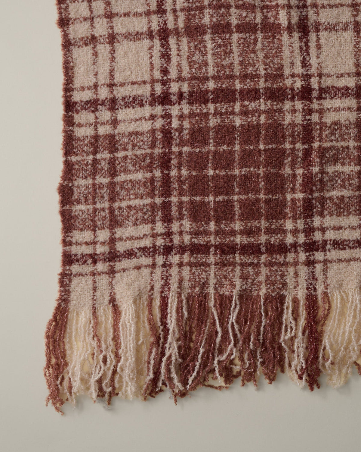 Mavelle Settle In Plaid Throw throw blanket - Styled in Room