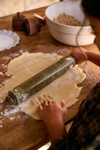 Mavelle Forest Marble Rolling Pin & Tray kitchen tool - Detail View