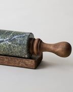 Mavelle Forest Marble Rolling Pin & Tray kitchen tool - Styled in Room