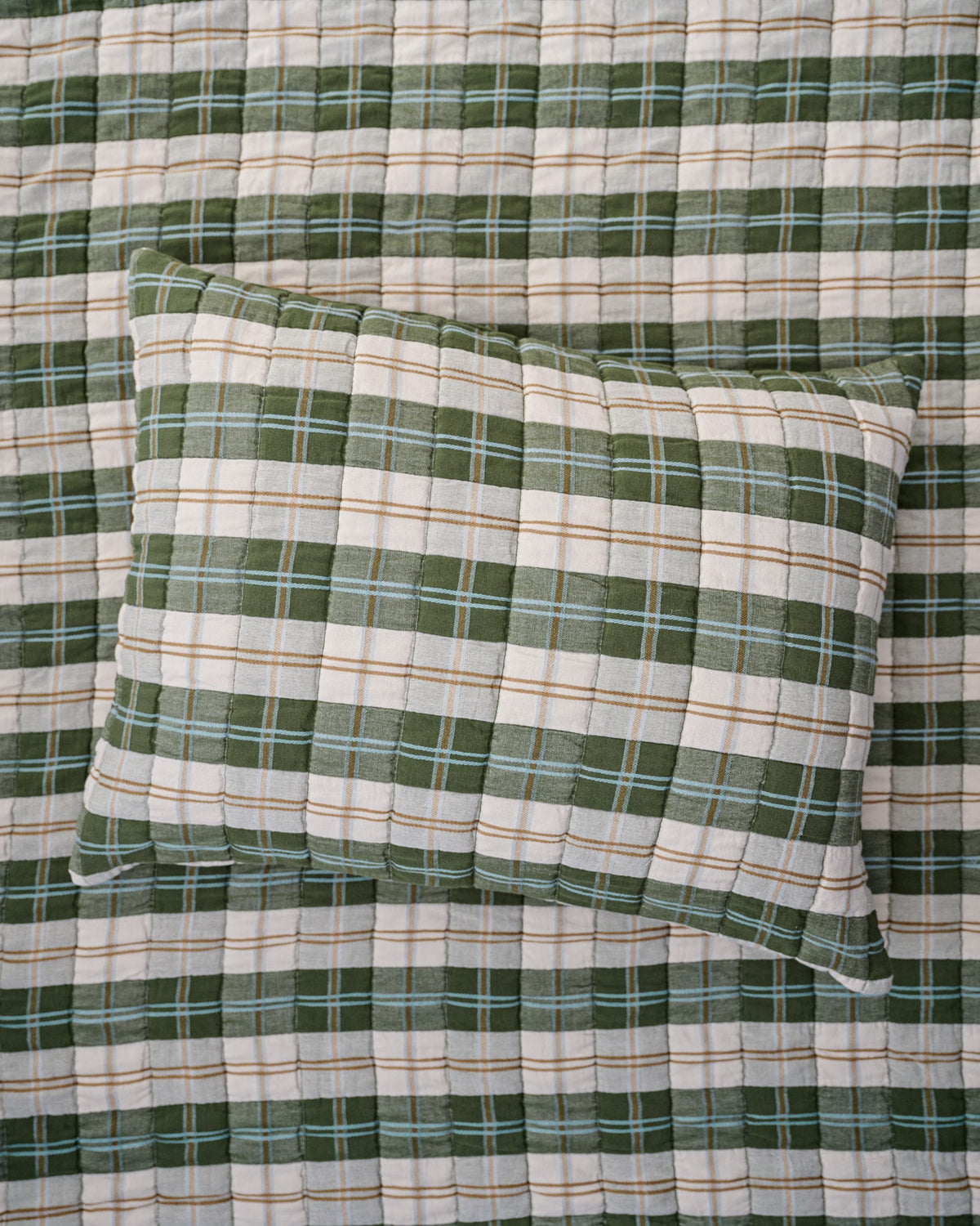 Mavelle Everett Plaid Sham pillow sham - Styled in Room