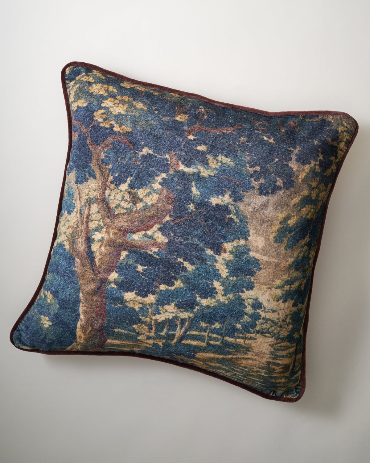 Mavelle Evergrove Printed Velvet Pillow throw pillow