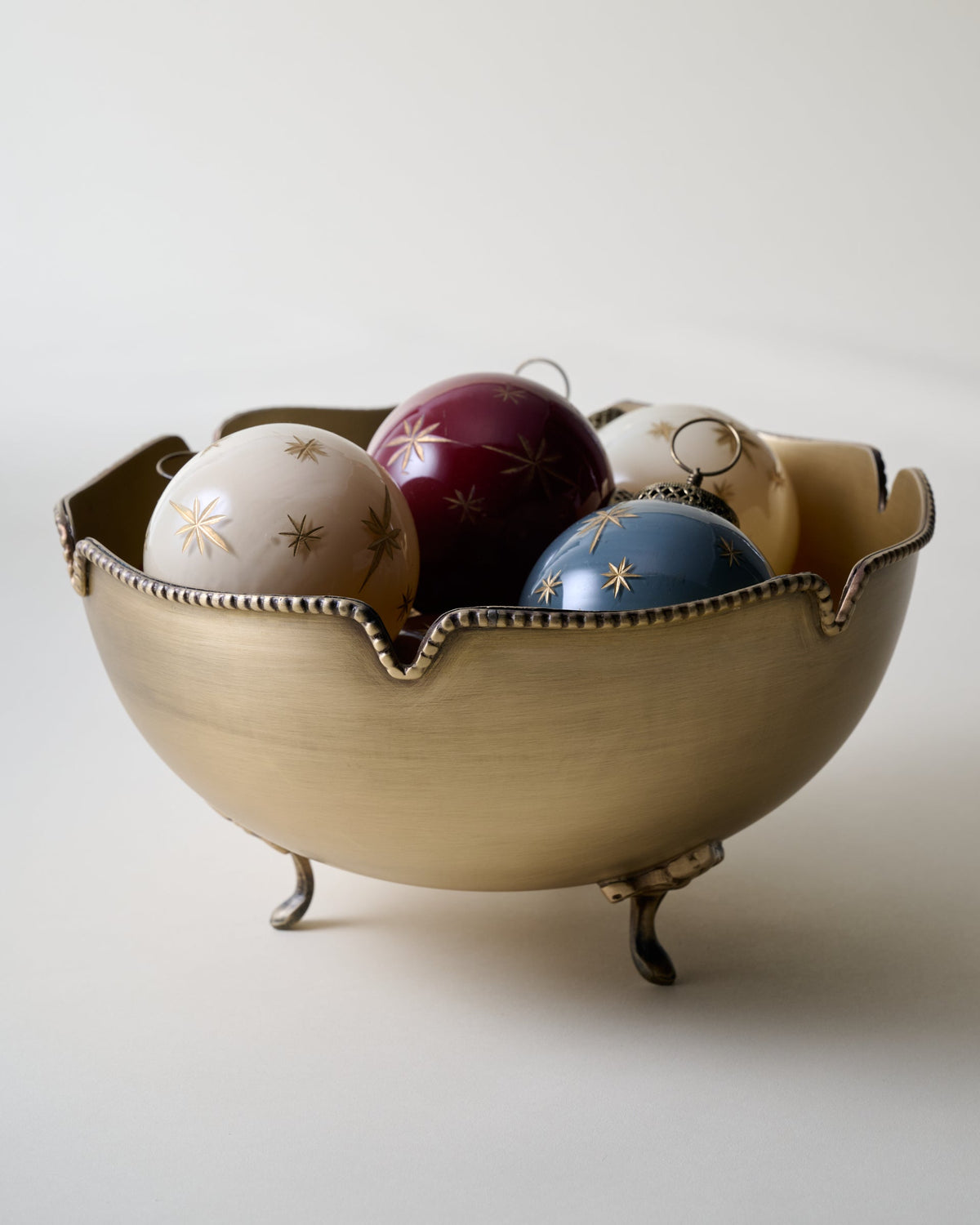 Mavelle Antique Brass Footed Bowl bowl - Detail View