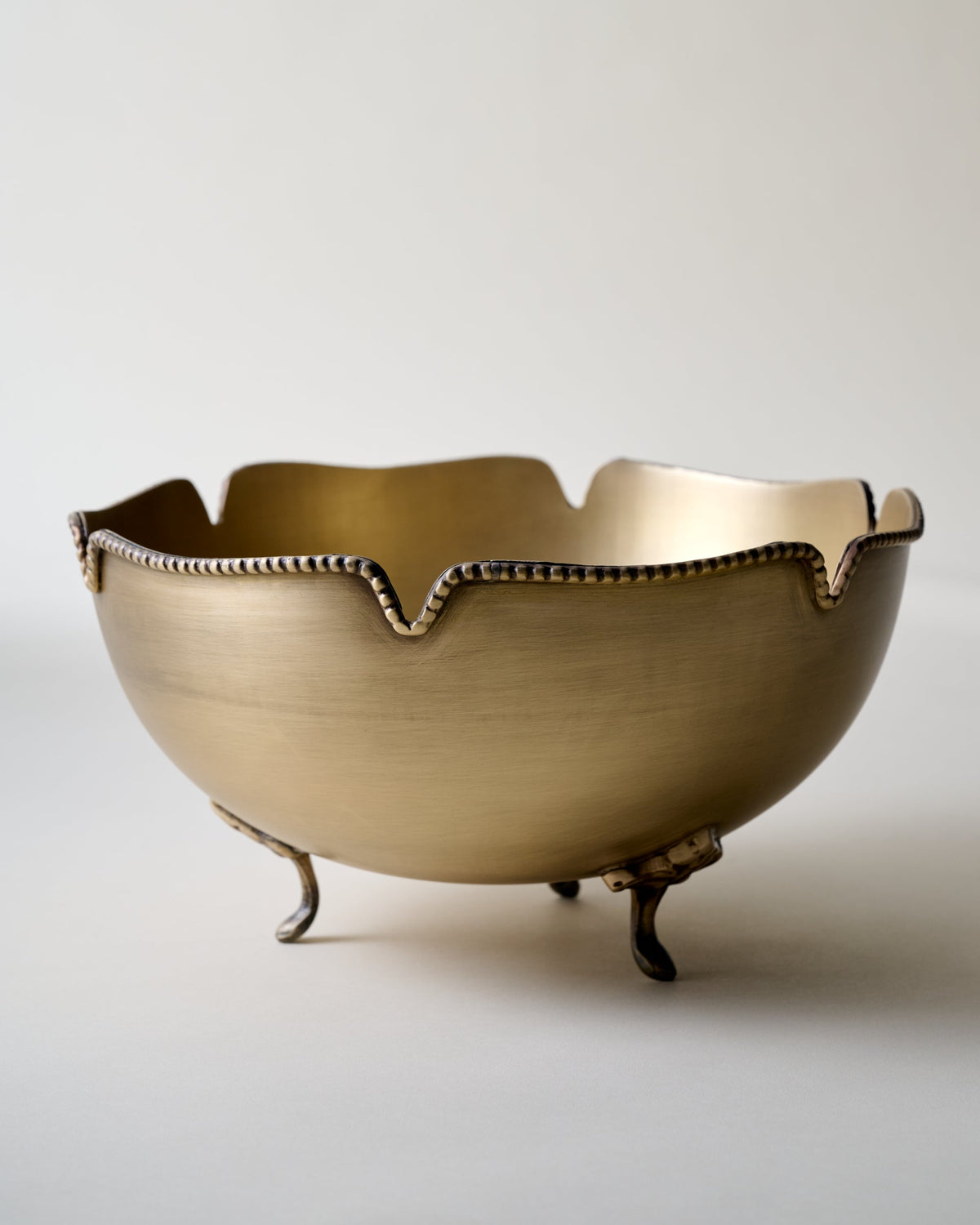 Mavelle Antique Brass Footed Bowl bowl