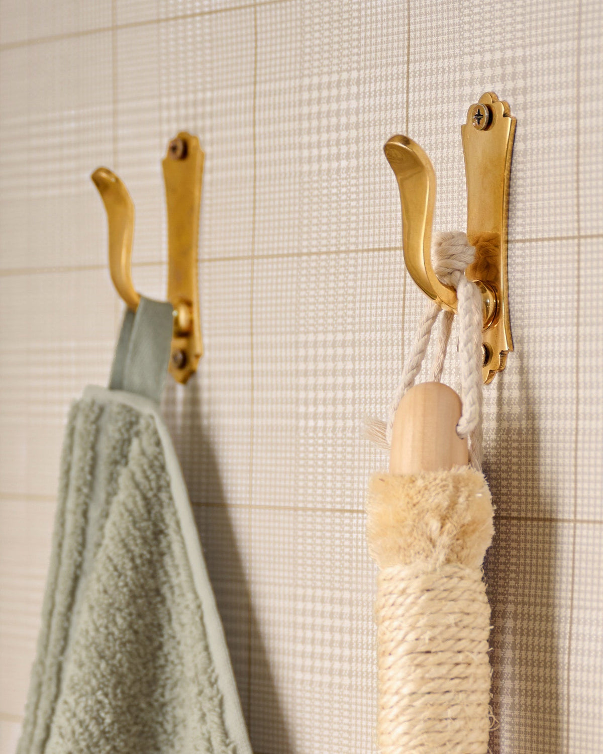Mavelle Lillian Solid Brass Wall Hook wall hook - Detail View