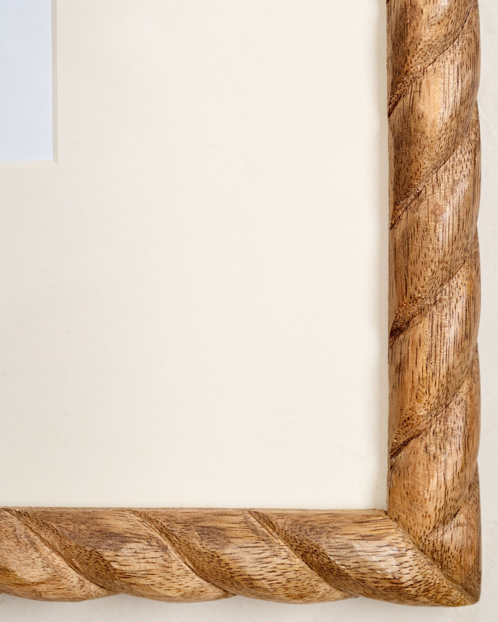Mavelle Turned Wood Wall Frame picture frame - Close-Up