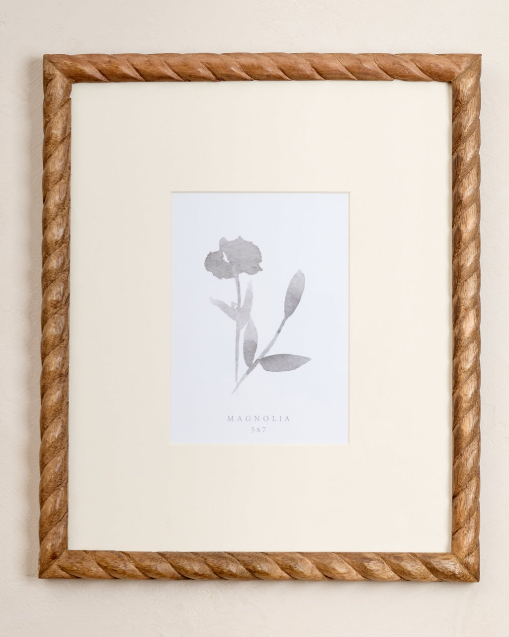 Mavelle Turned Wood Wall Frame picture frame - Styled in Room