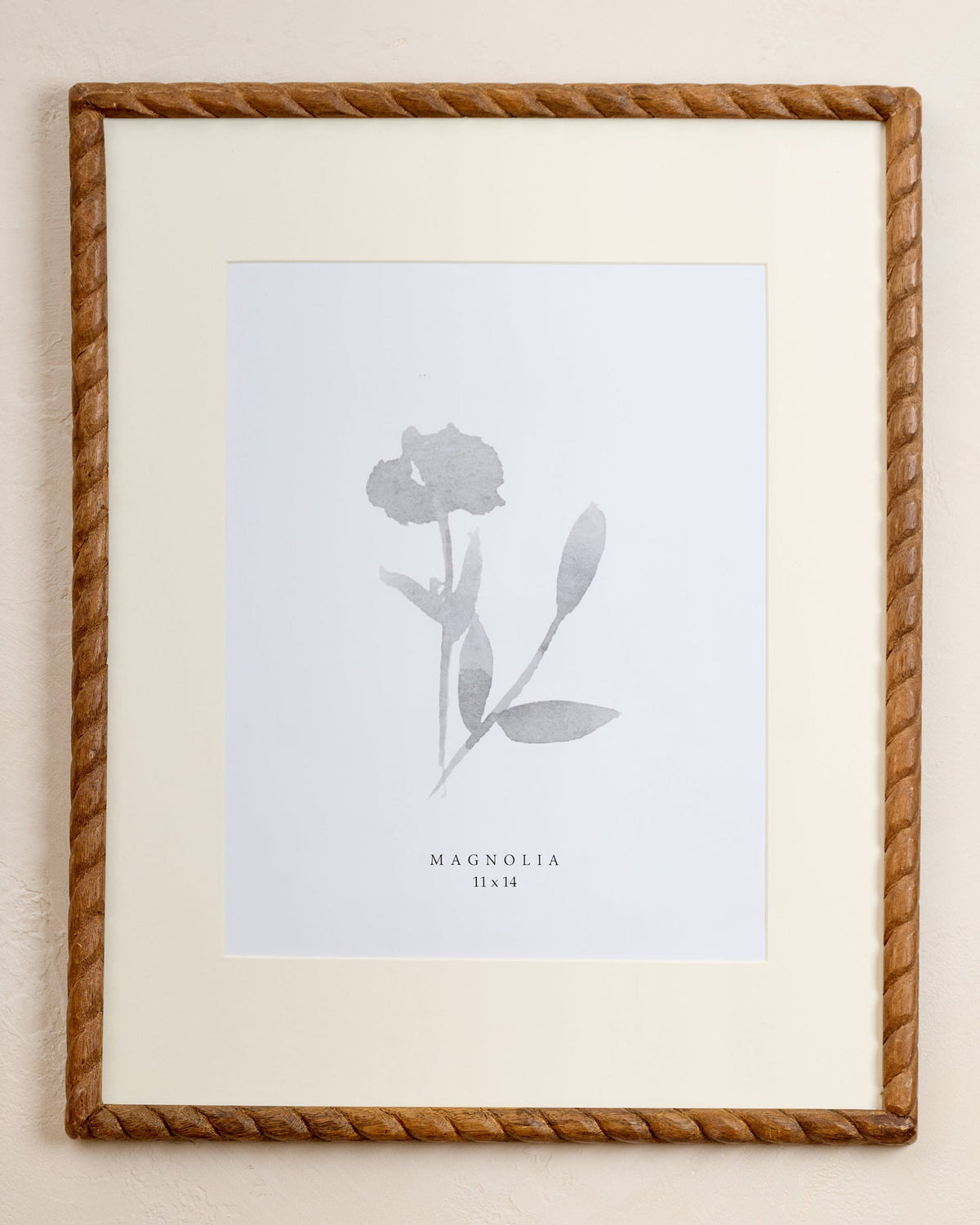 Mavelle Turned Wood Wall Frame picture frame - Detail View