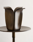 Mavelle Antique Brass Forged Tulip Wall Sconce wall sconce - Styled in Room