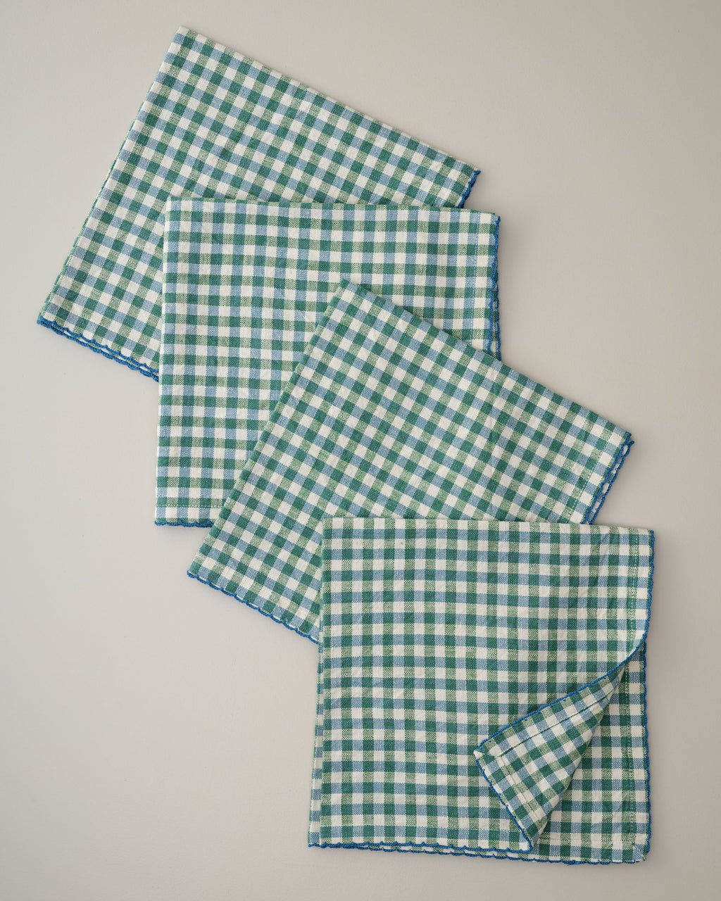 Mavelle Meadow Check Napkin Set of 4 cloth napkin set