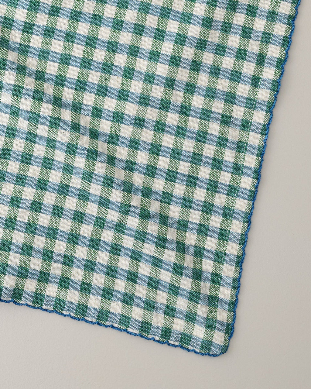 Mavelle Meadow Check Napkin Set of 4 cloth napkin set - Styled in Room