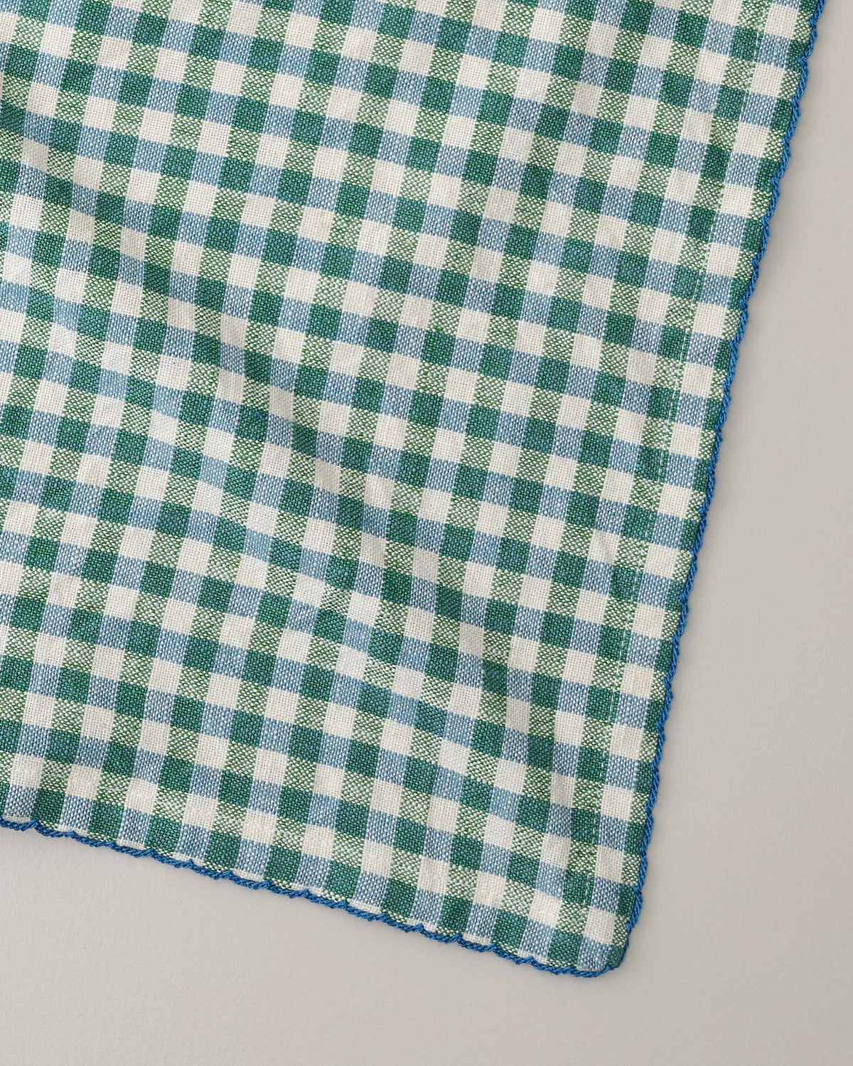 Mavelle Meadow Check Napkin Set of 4 cloth napkin set - Styled in Room