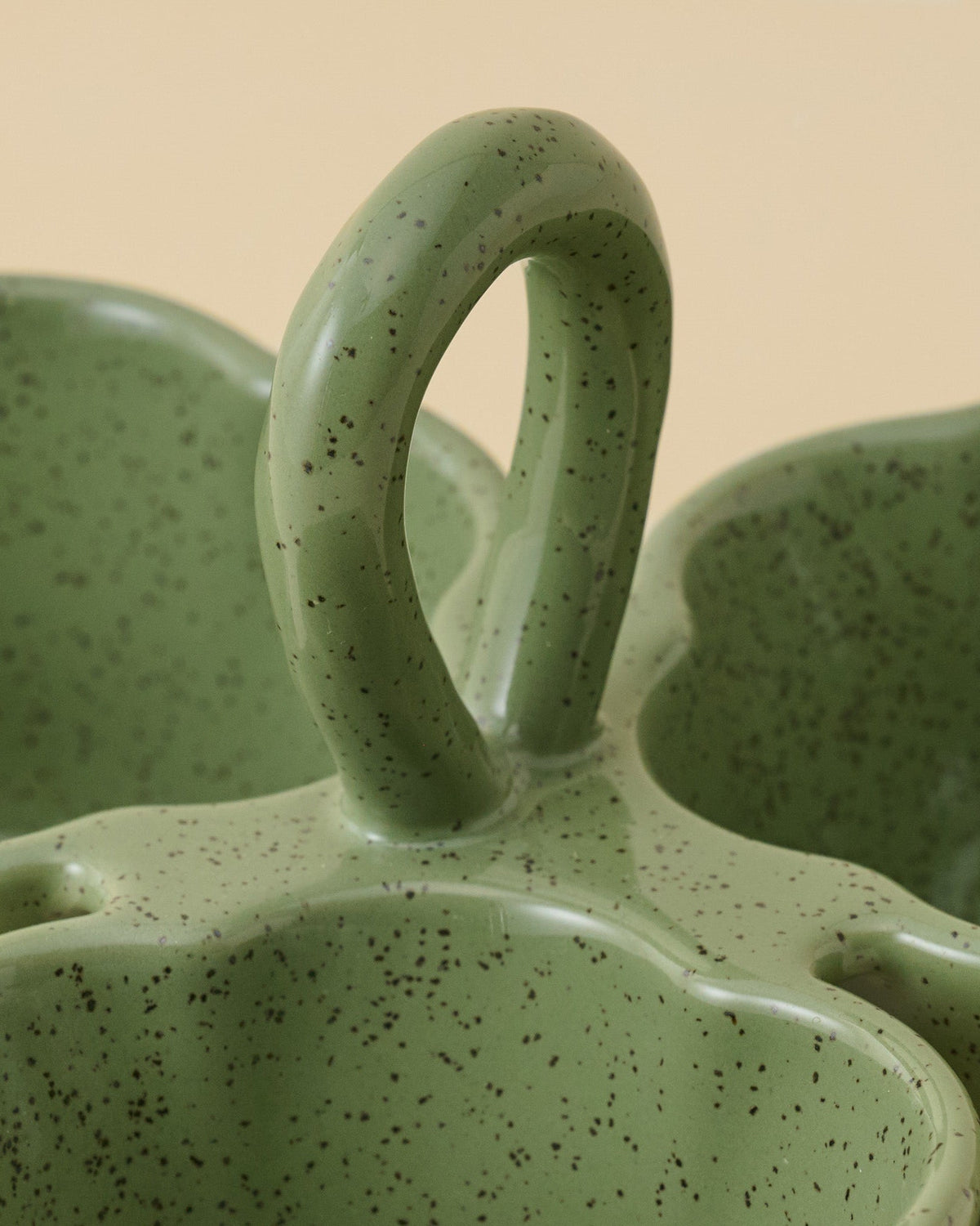 Mavelle Green Scalloped Trio Snack Bowl bowl - Styled in Room
