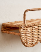 Mavelle Robin Woven Rattan Picture Ledge wall shelf - Close-Up
