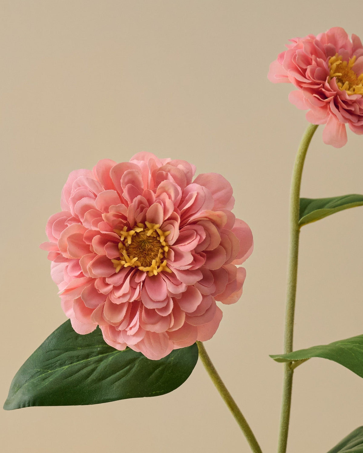 Mavelle Real Touch Zinnia Stem faux floral stem - Styled in Room