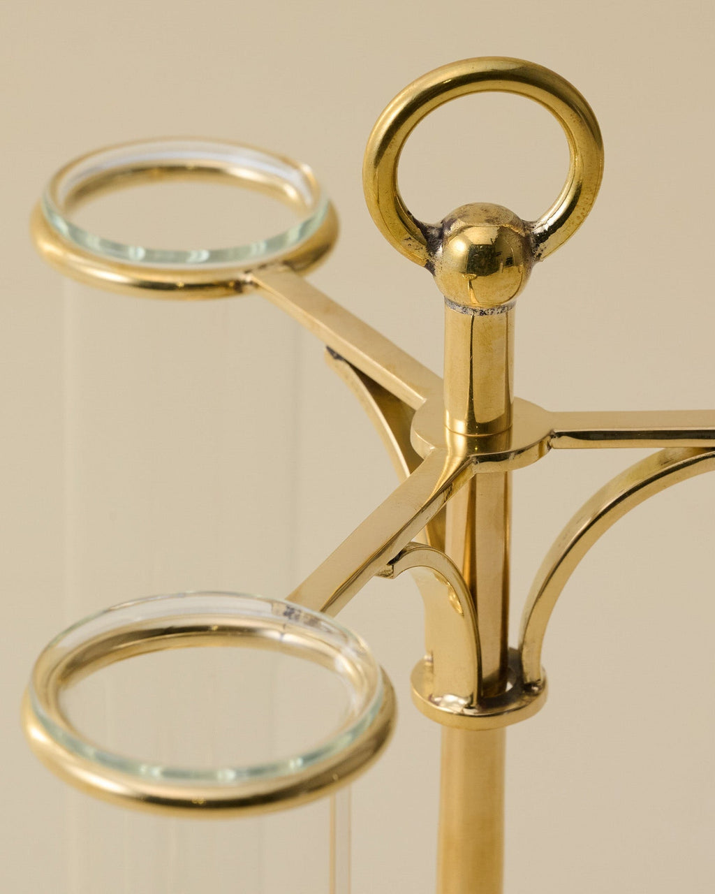 Mavelle Solid Brass Antique Inspired Propagation Stand decorative accent - Styled in Room