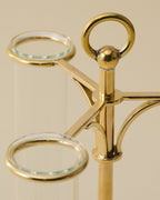 Mavelle Solid Brass Antique Inspired Propagation Stand decorative accent - Styled in Room