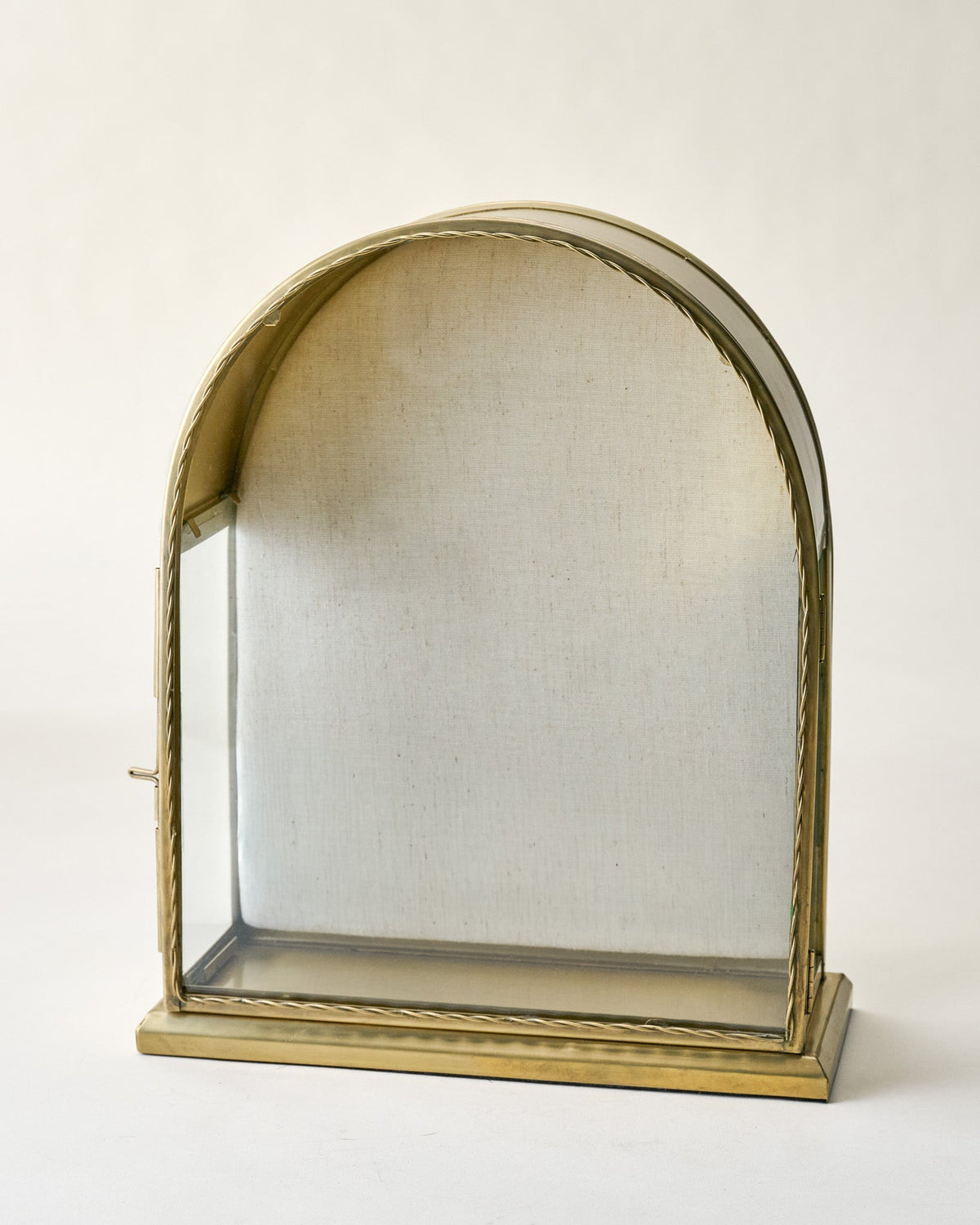 Mavelle Antique Brass Tabletop Your Story Box decorative box - Styled in Room