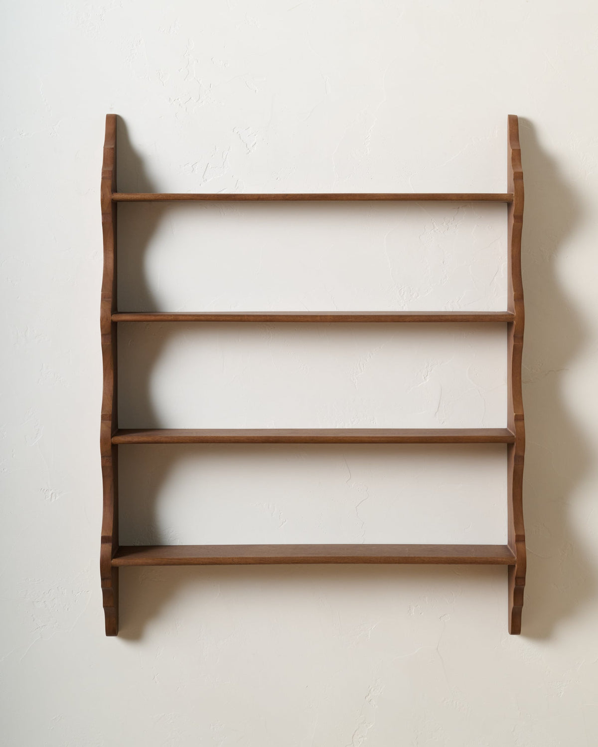 Mavelle Tapered Scallop Wood Wall Shelf wall shelf