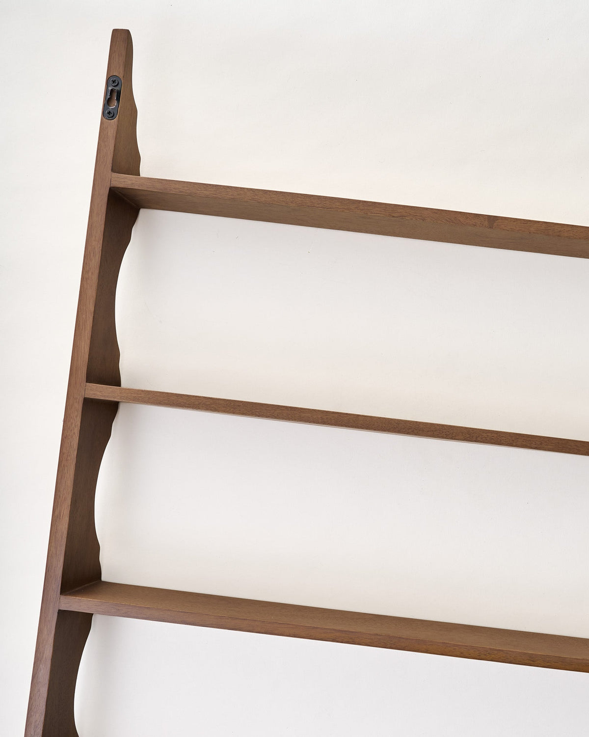Mavelle Tapered Scallop Wood Wall Shelf wall shelf - Styled in Room