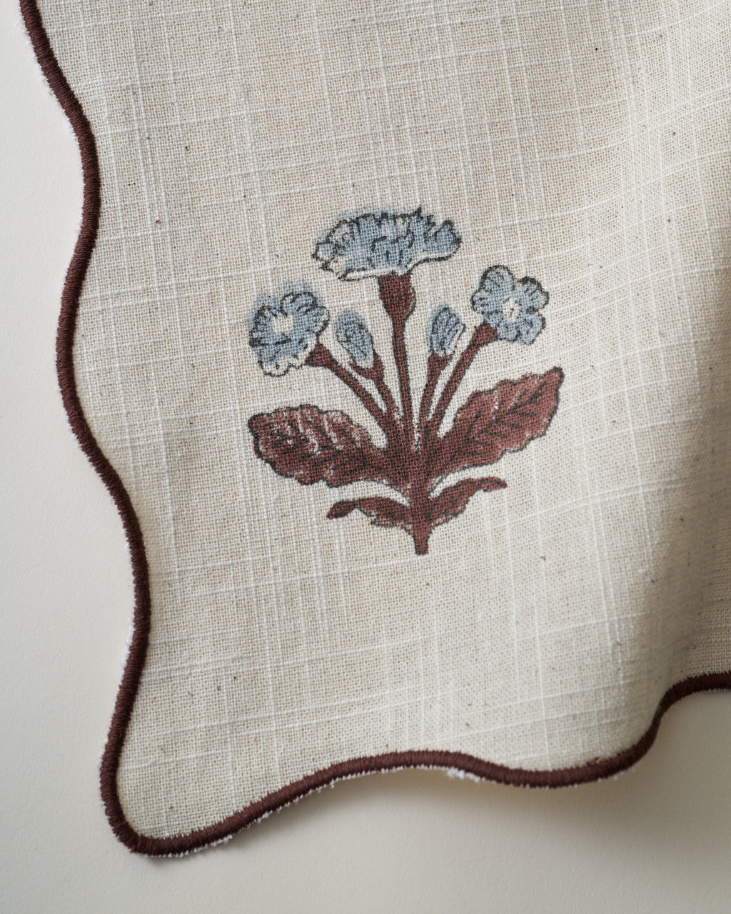 Mavelle Elaine Block Print Napkin Set of Four cloth napkin set