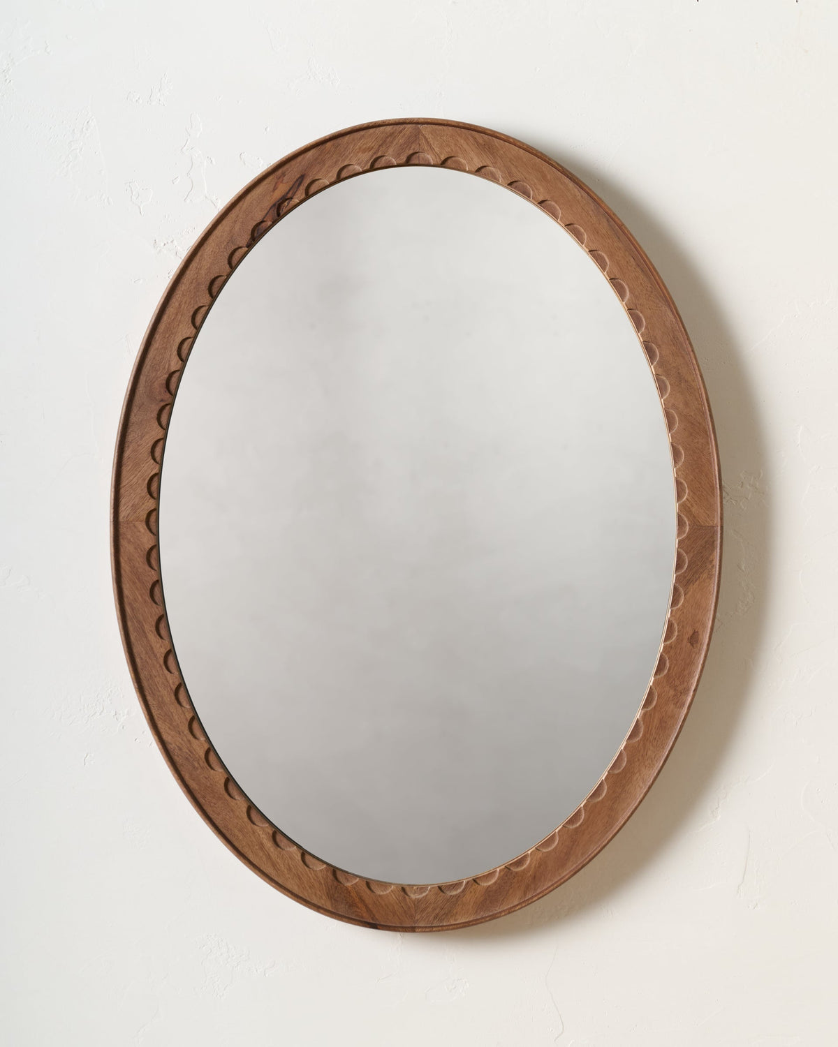 Mavelle Annabeth Wood Scallop Mirror mirror