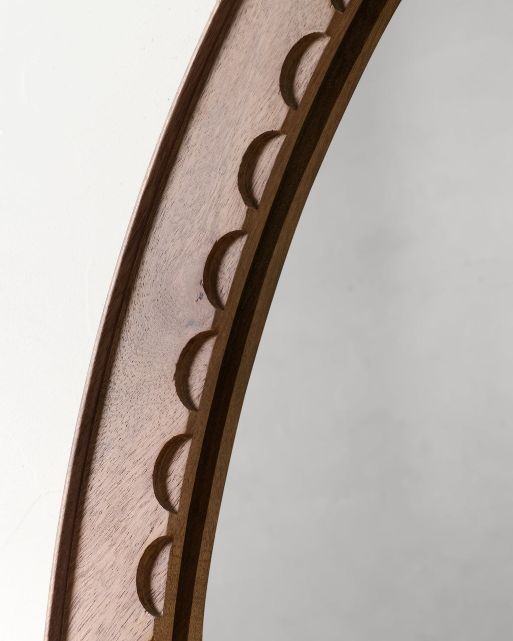 Mavelle Annabeth Wood Scallop Mirror mirror - Styled in Room