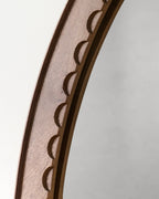 Mavelle Annabeth Wood Scallop Mirror mirror - Styled in Room