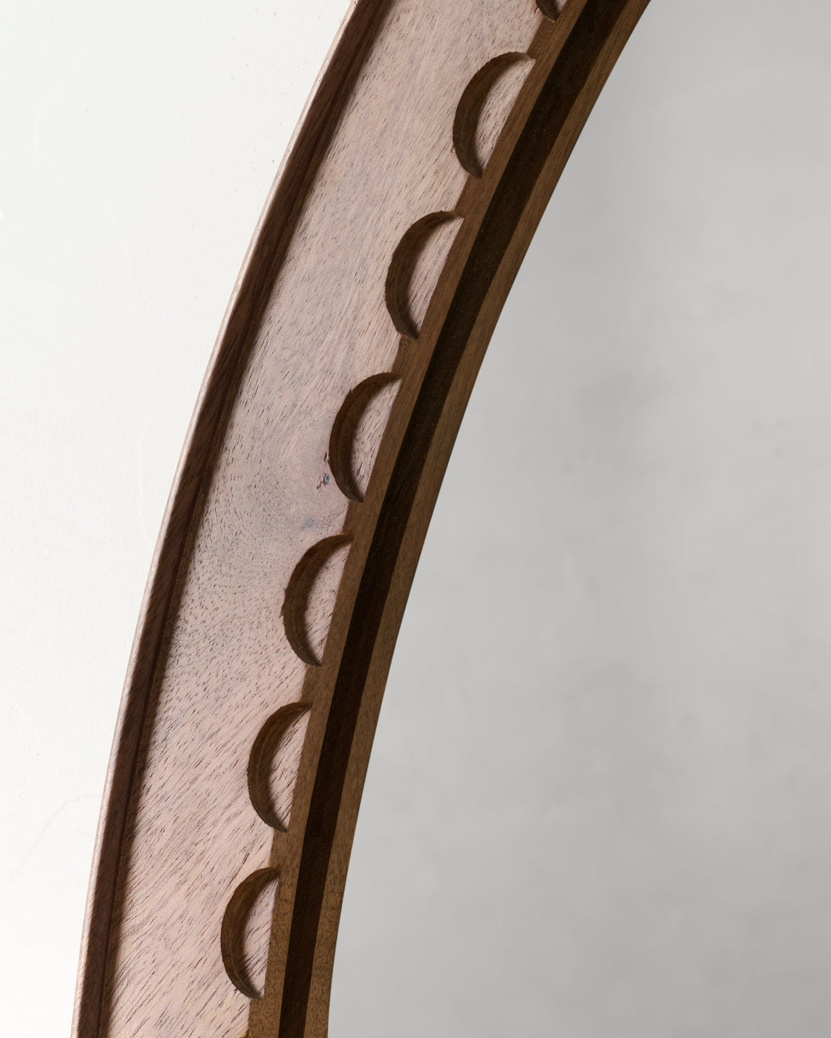 Mavelle Annabeth Wood Scallop Mirror mirror - Styled in Room