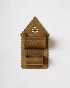 Mavelle Antique Brass Iron Match Holder mirror