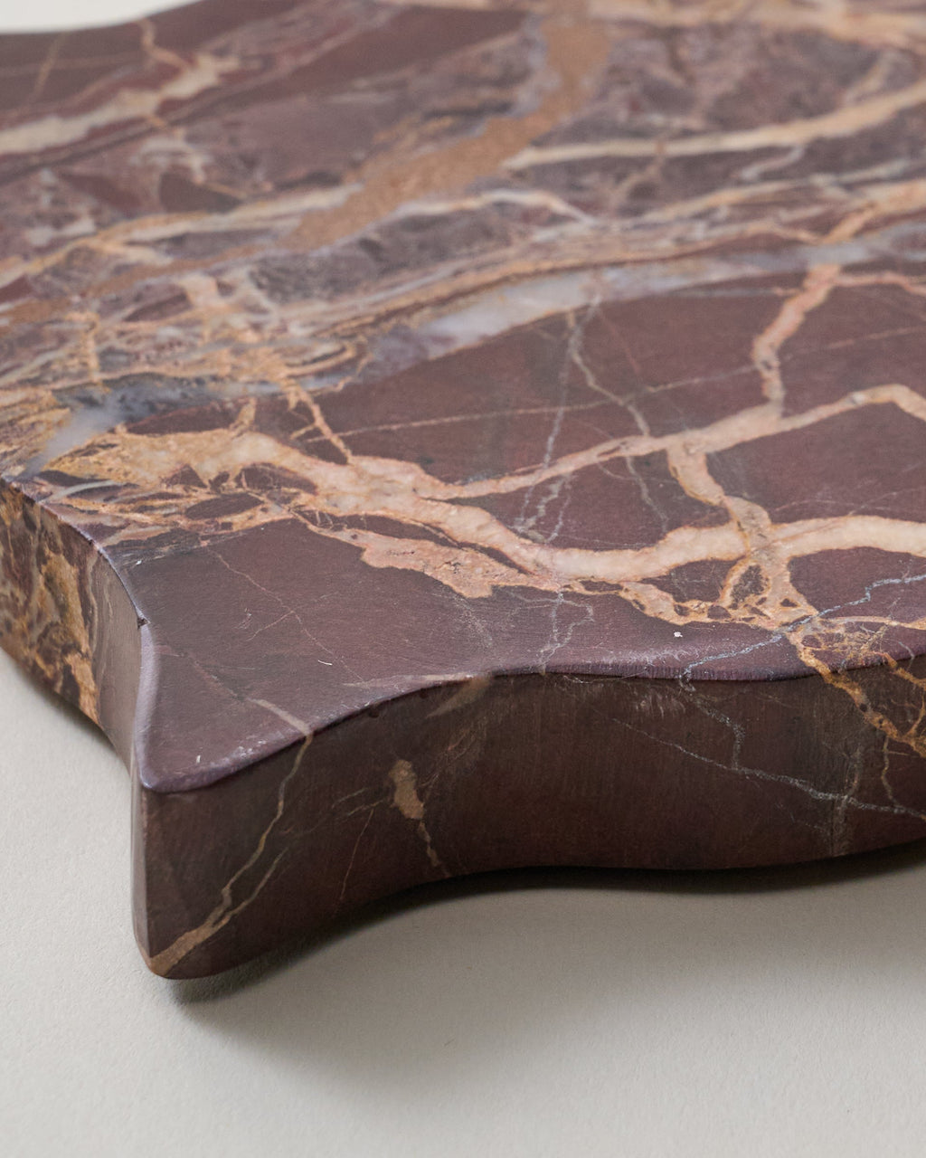Mavelle Wavy Scallop Marble Coaster Set of 4 coaster set