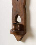 Mavelle Swiss Chalet Wood Wall Sconce wall sconce - Styled in Room
