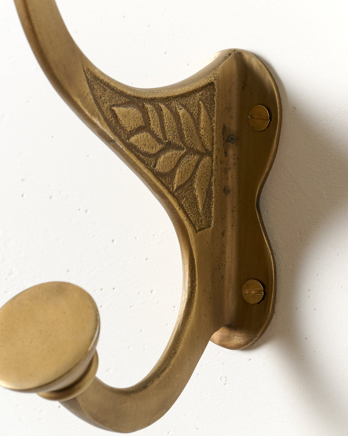 Mavelle Collins Antique Brass Hook wall hook - Side View