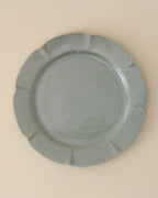 Mavelle Green Speckle Heirloom Scallop Plate dinnerware set