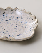 Mavelle Blue Speckled Spoon Rest kitchen tool - Detail View