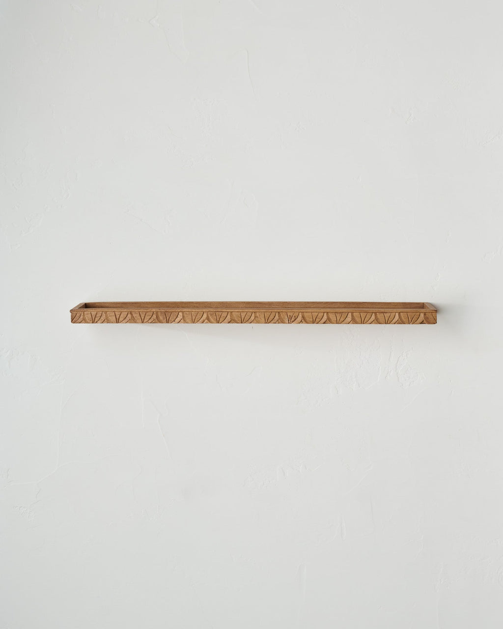 Mavelle Beckett Carved Wood Shelf wall shelf