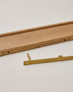 Mavelle Beckett Carved Wood Shelf wall shelf - Close-Up