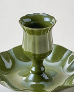 Mavelle Ruffle Taper Holder candle holder - Alternate View