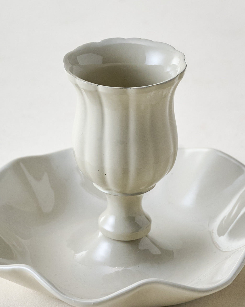 Mavelle Ruffle Taper Holder candle holder - View 8