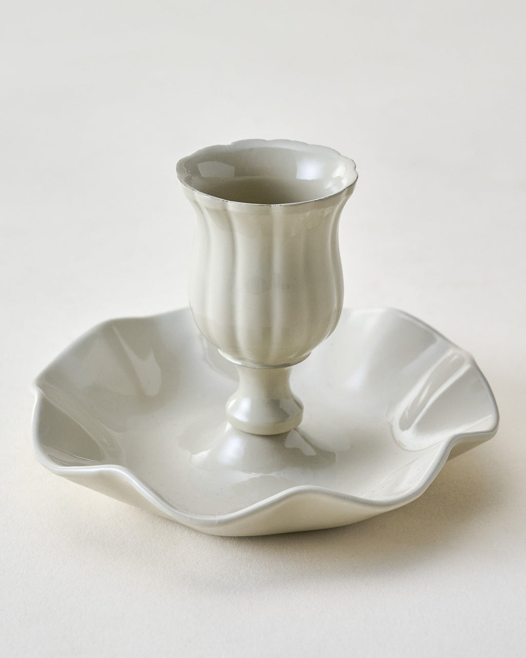Mavelle Ruffle Taper Holder candle holder