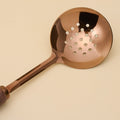 Mavelle Walnut Handle & Copper Slotted Spoon kitchen tool