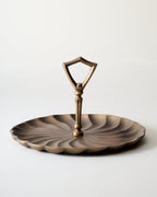 Mavelle Antique Brass Snack Tray decorative tray - Detail View