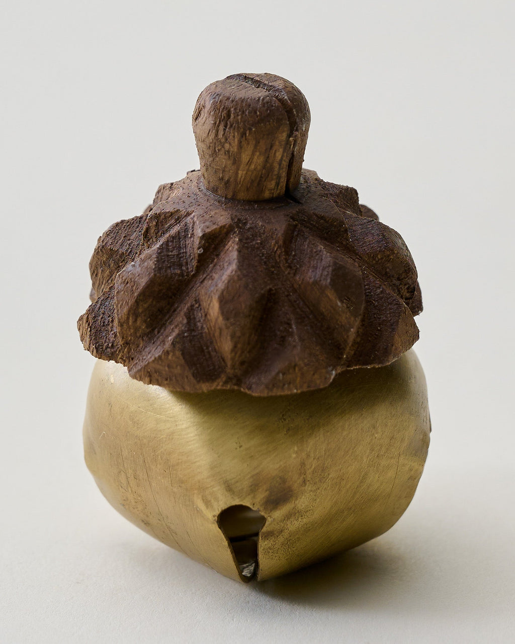 Mavelle Acorn Jingle Bell Place Card Holder decorative accent - Styled in Room