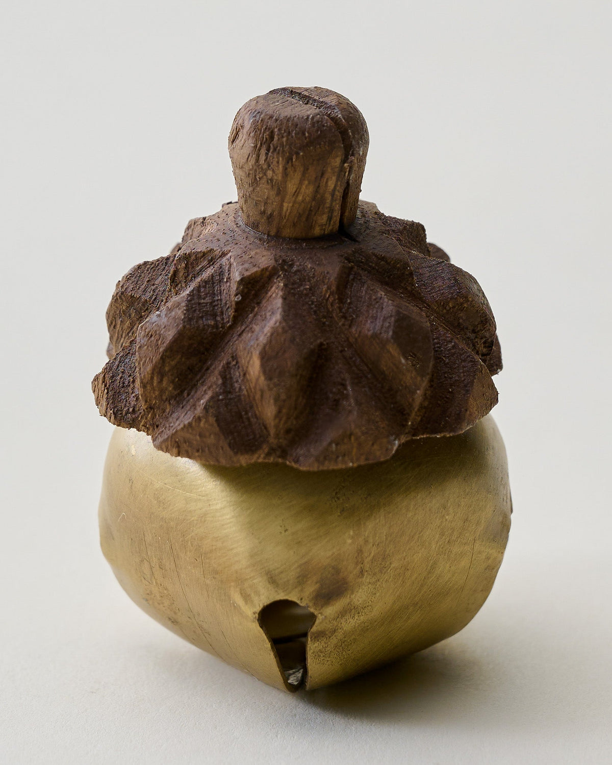 Mavelle Acorn Jingle Bell Place Card Holder decorative accent - Styled in Room