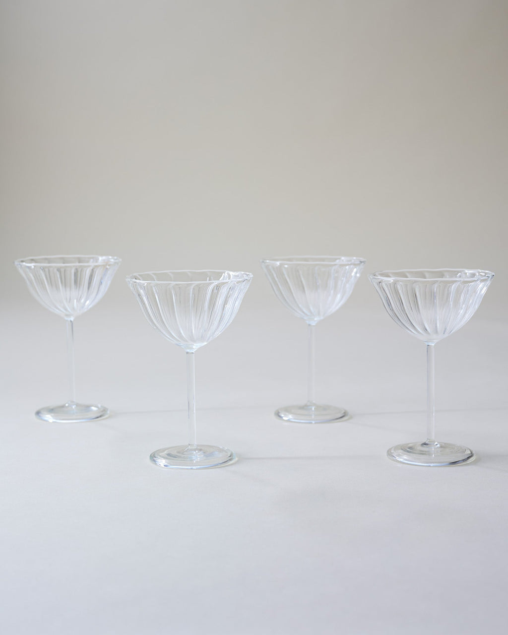 Mavelle Fluted Coupe Glass drinking glass - Close-Up