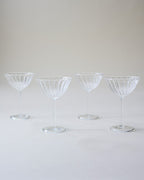 Mavelle Fluted Coupe Glass drinking glass - Close-Up