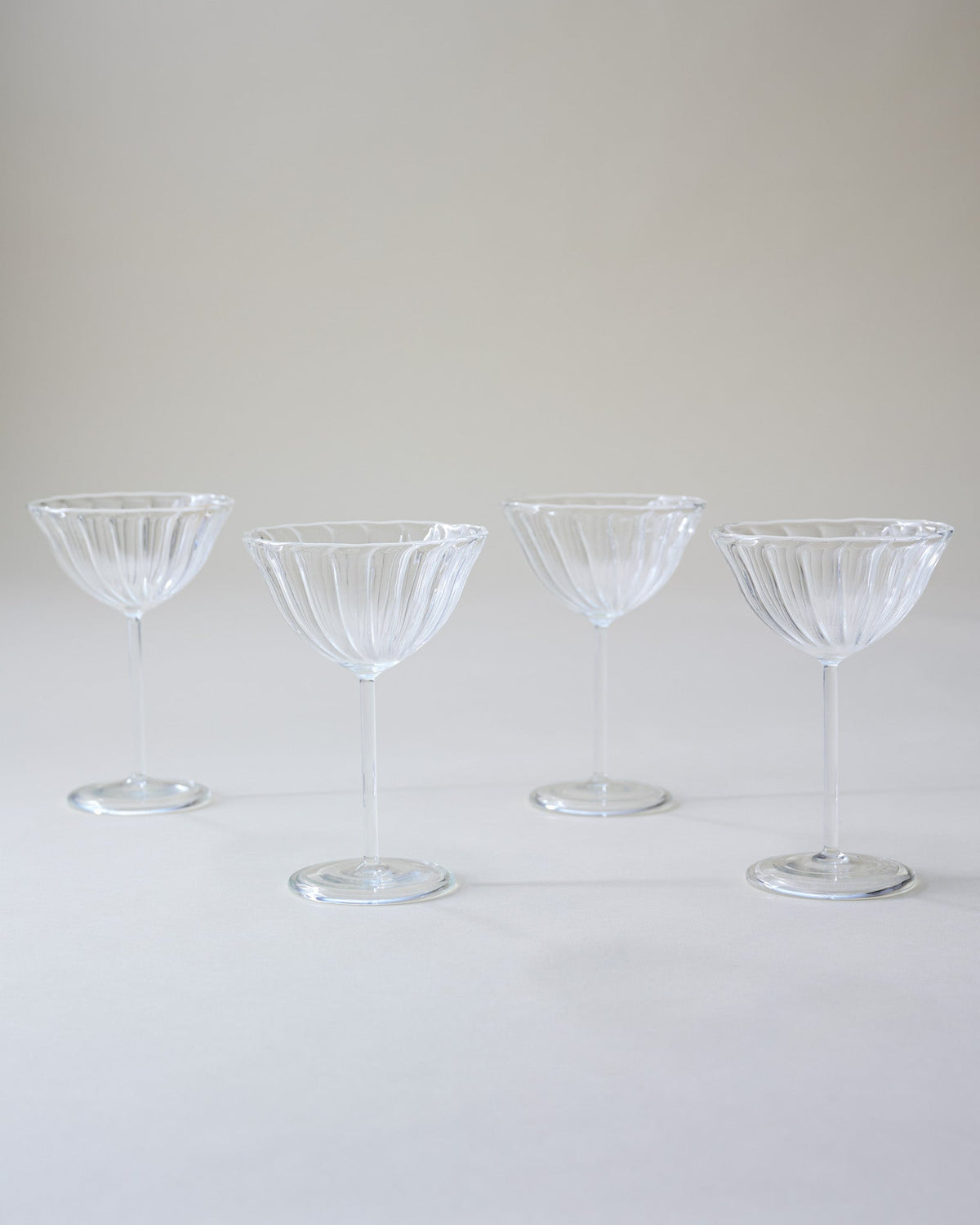 Mavelle Fluted Coupe Glass drinking glass - Close-Up