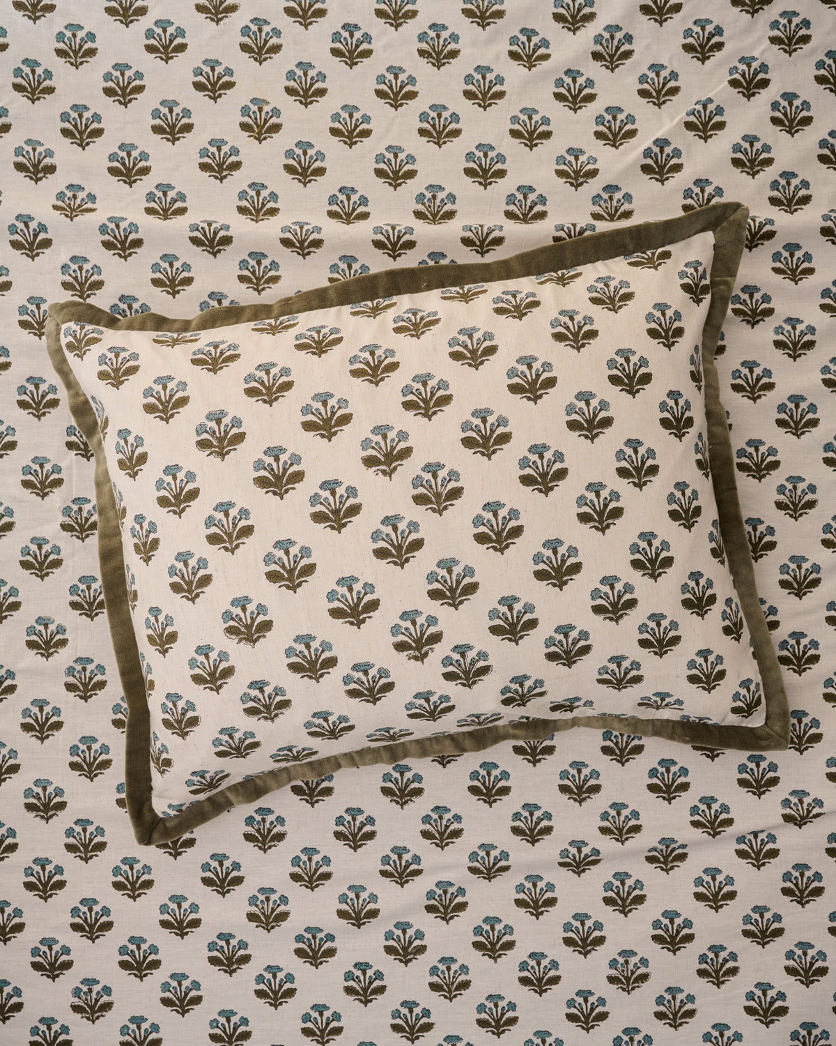 Mavelle Elaine Block Print Sham pillow sham - Detail View