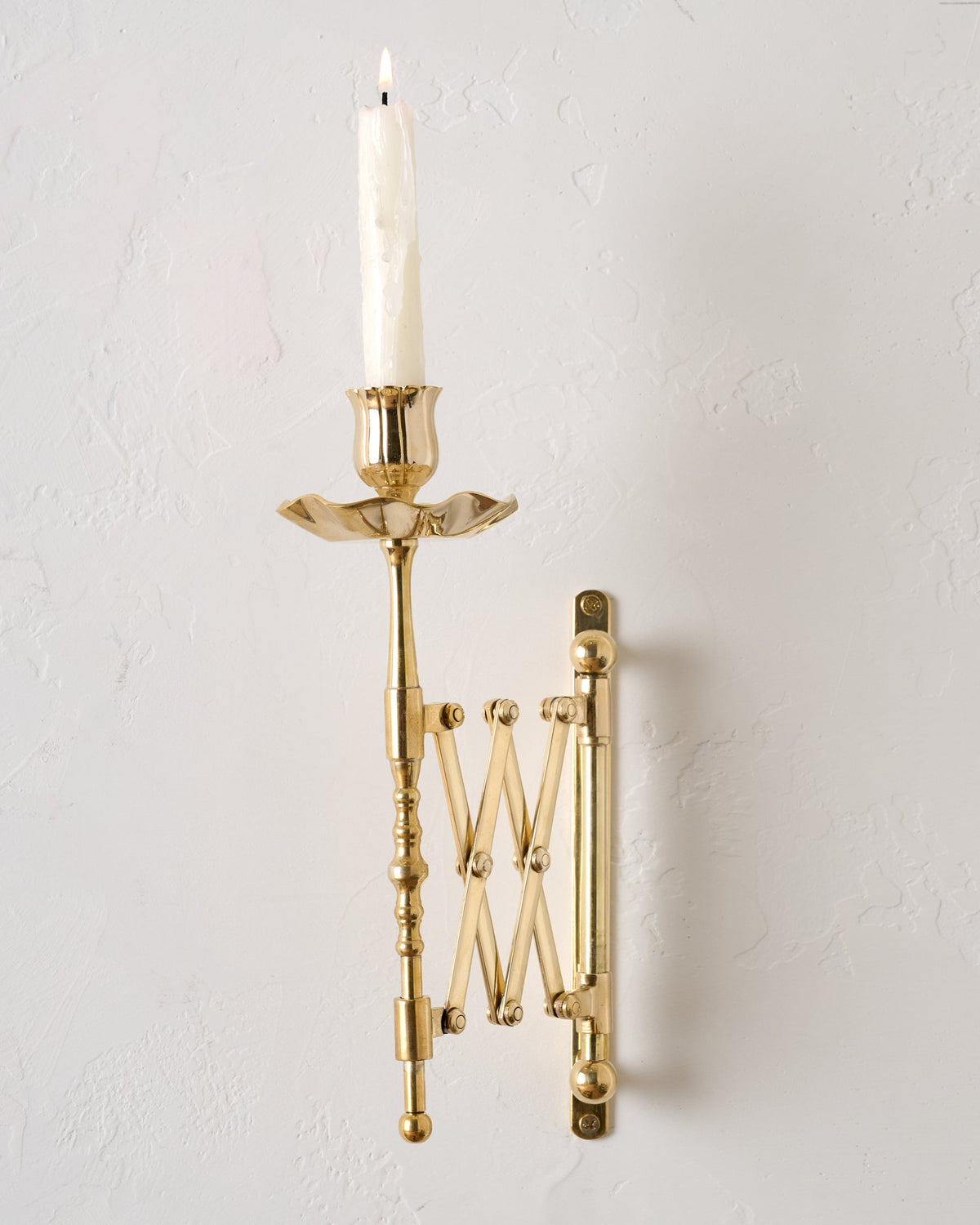 Mavelle Solid Brass Accordion Wall Sconce wall sconce - Detail View