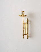 Mavelle Solid Brass Accordion Wall Sconce wall sconce - Styled in Room